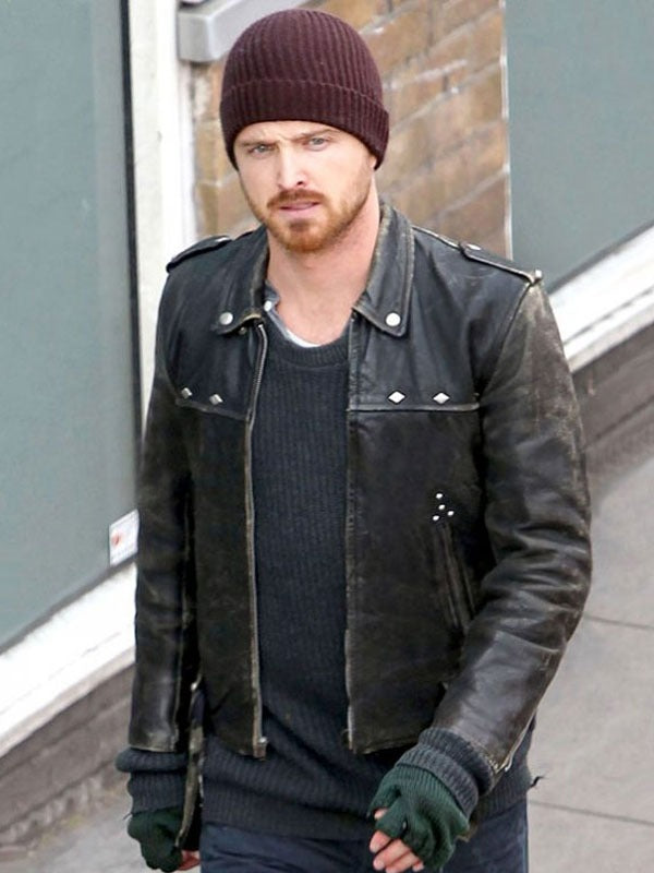 Americans Fashion A Long Way Down Aaron Paul Black Jacket