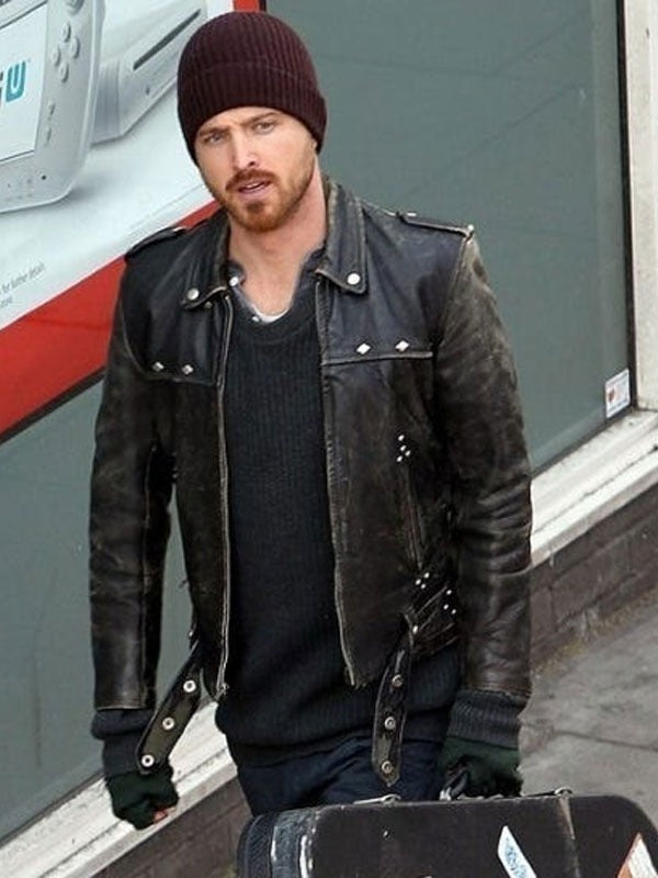 Americans Fashion A Long Way Down Aaron Paul Black Jacket