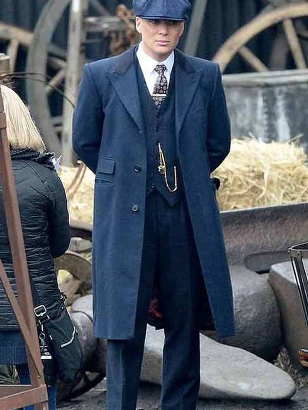Americans Fashion Peaky Blinders Cillian Murphy Gray Coat