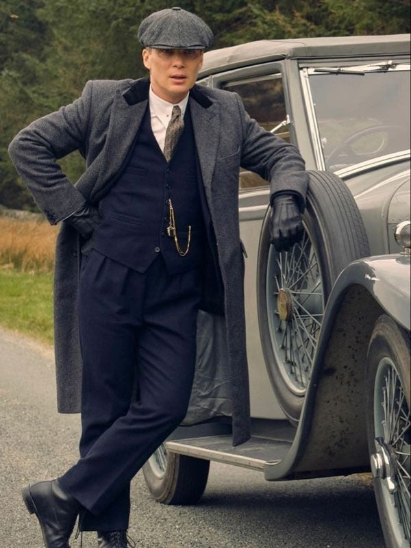 Americans Fashion Peaky Blinders Cillian Murphy Gray Coat