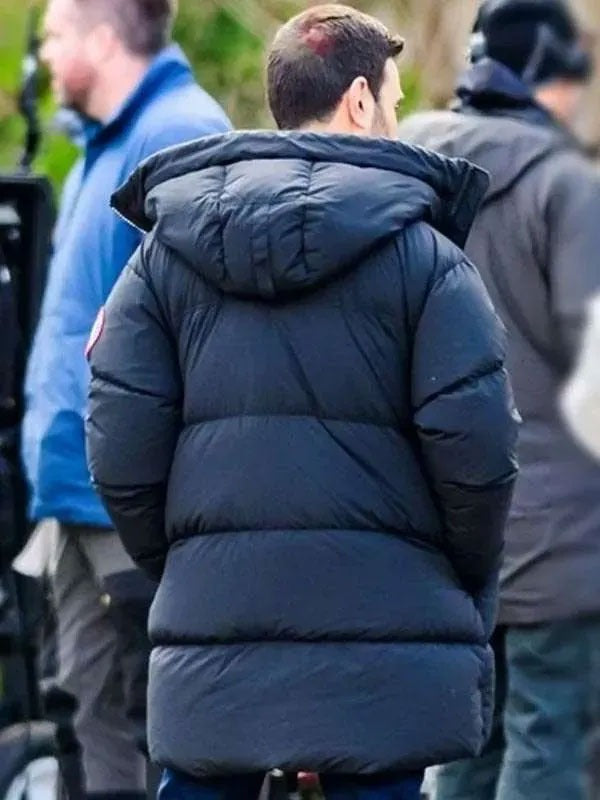 Americans Fashion Office Romance Brett Goldstein Black Coat