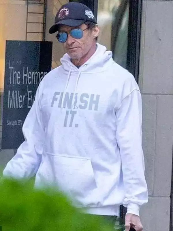 Americans Fashion Hugh Jackman Finish It White Hoodie