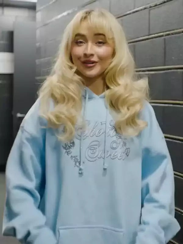 Americans Fashion Sabrina Carpenter Blue Hoodie