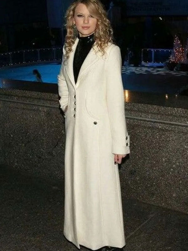 Americans Fashion 75th Rockefeller Center Taylor Swift White Coat