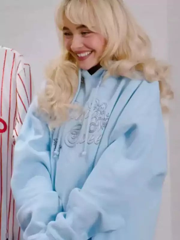 Americans Fashion Sabrina Carpenter Blue Hoodie