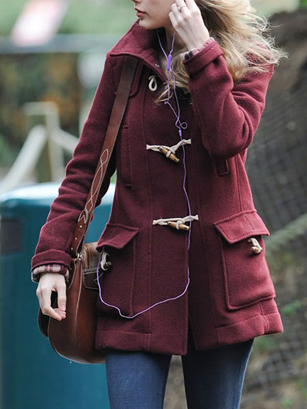 Americans Fashion Taylor Swift Burgundy Coat