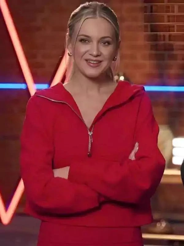 Americans Fashion The Voice S27 Kelsea Ballerini Red Hoodie