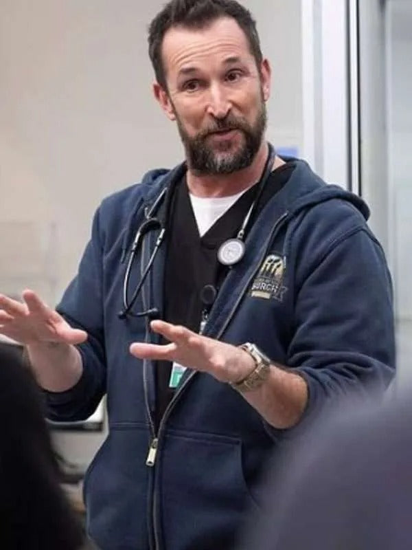 Americans Fashion Dr Michael Robinavitch The Pitt Blue Hoodie