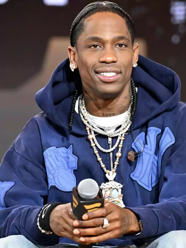 Americans Fashion Travis Scott Blue Hoodie