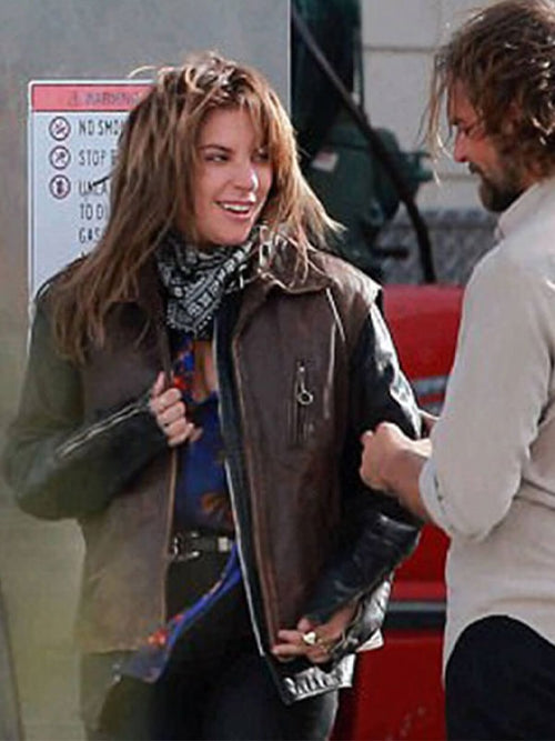 Americans Fashion A Star Is Born Lady Gaga Brown Vest