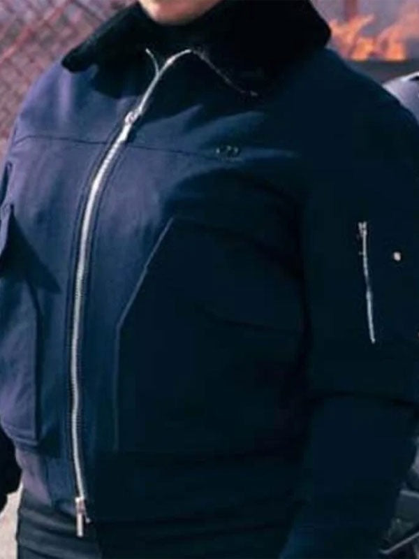 Americans Fashion The Equalizer Queen Latifah Blue Jacket