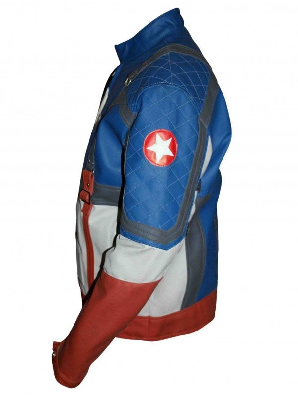 Americans Fashion Captain America The First Avenger Captain America Blue Jacket