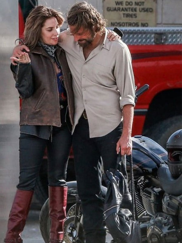 Americans Fashion A Star Is Born Lady Gaga Brown Vest