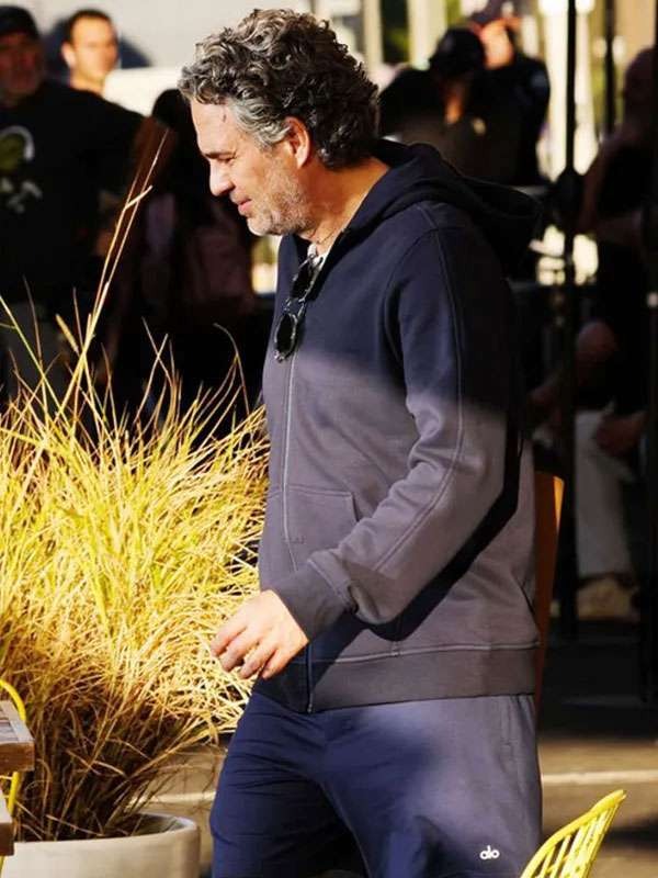 Americans Fashion Crime 101 Mark Ruffalo Blue Hoodie