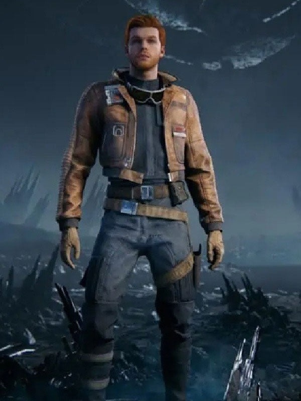 Americans Fashion Star Wars Jedi Survivor Cal Kestis Brown Jacket