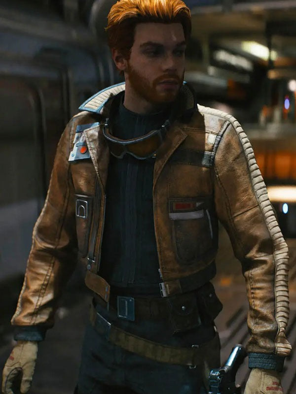 Americans Fashion Star Wars Jedi Survivor Cal Kestis Brown Jacket