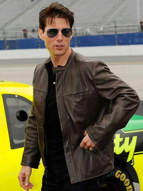 Americans Fashion Tom Cruise Brown Jacket