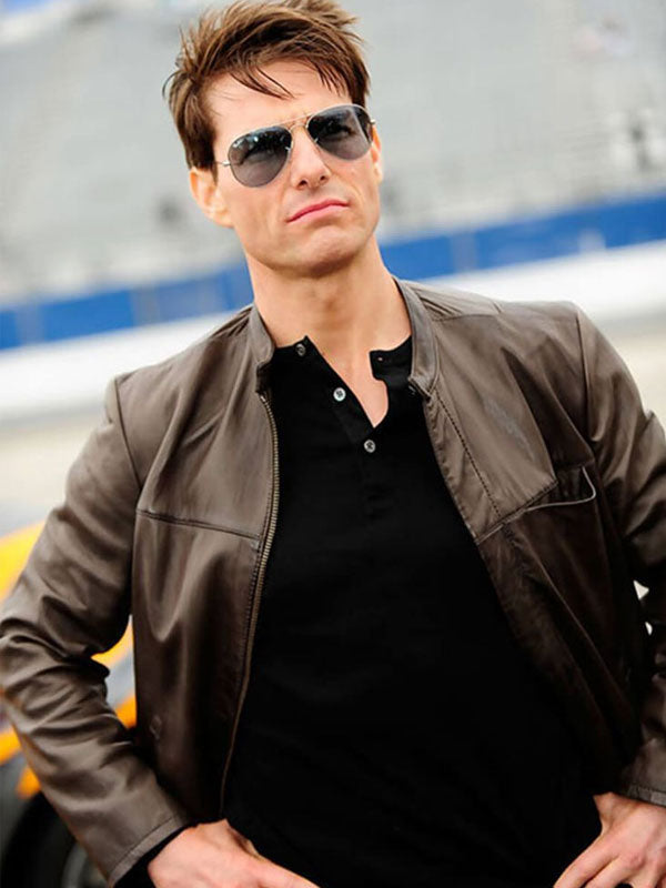 Americans Fashion Tom Cruise Brown Jacket