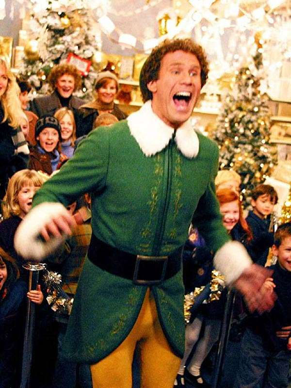 Americans Fashion Elf Will Ferrell Green Coat