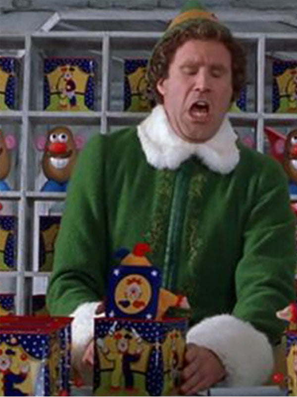 Americans Fashion Elf Will Ferrell Green Coat
