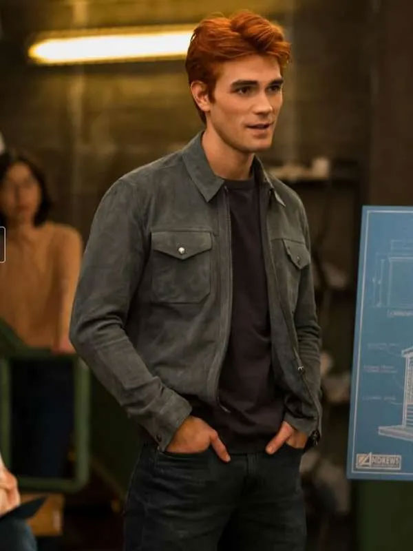 Americans Fashion Riverdale KJ Apa Gray Jacket