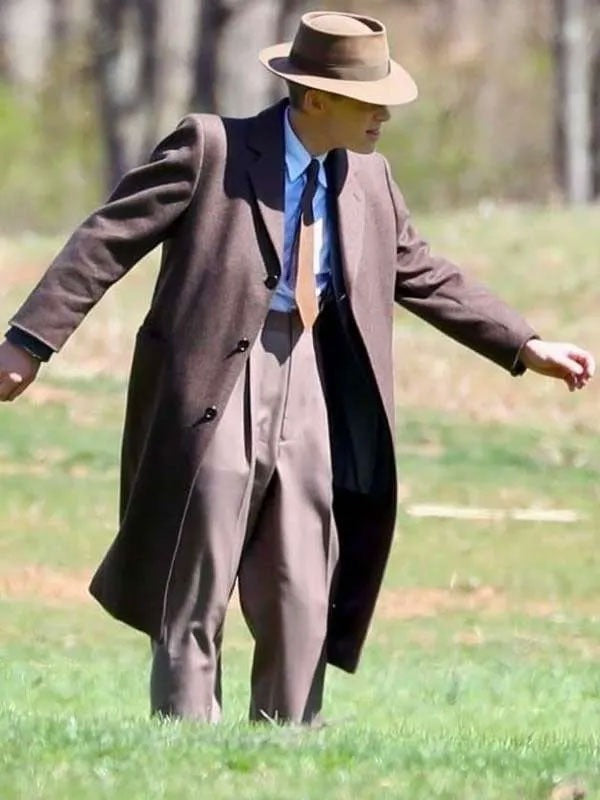 Americans Fashion Oppenheimer Cillian Murphy Brown Coat