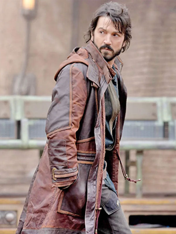 Americans Fashion Star War Andor Diego Luna Brown Coat