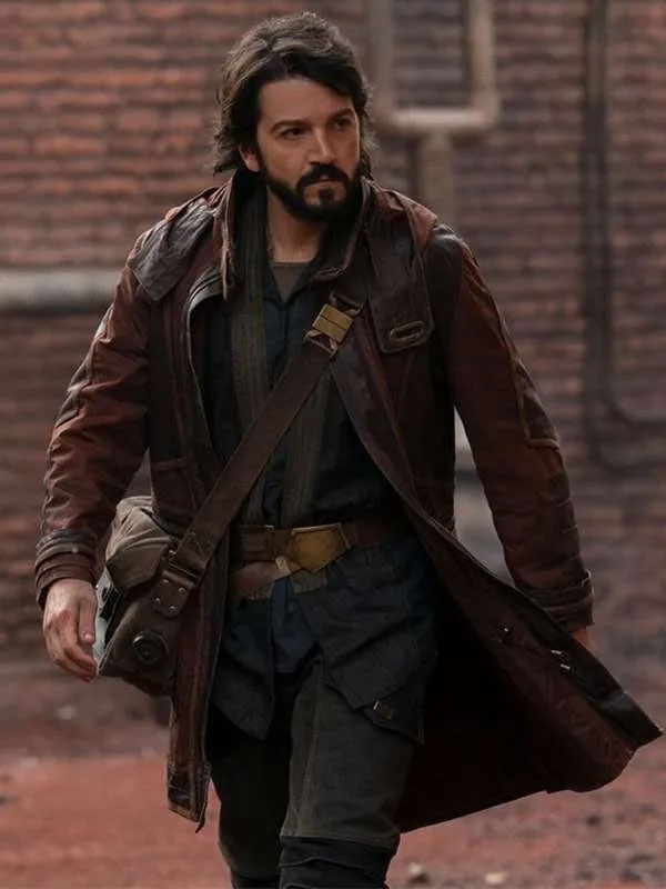 Americans Fashion Star War Andor Diego Luna Brown Coat