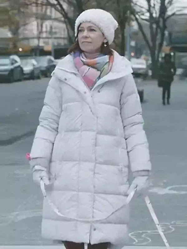 Americans Fashion Elsbeth Carrie Preston White Puffer Coat
