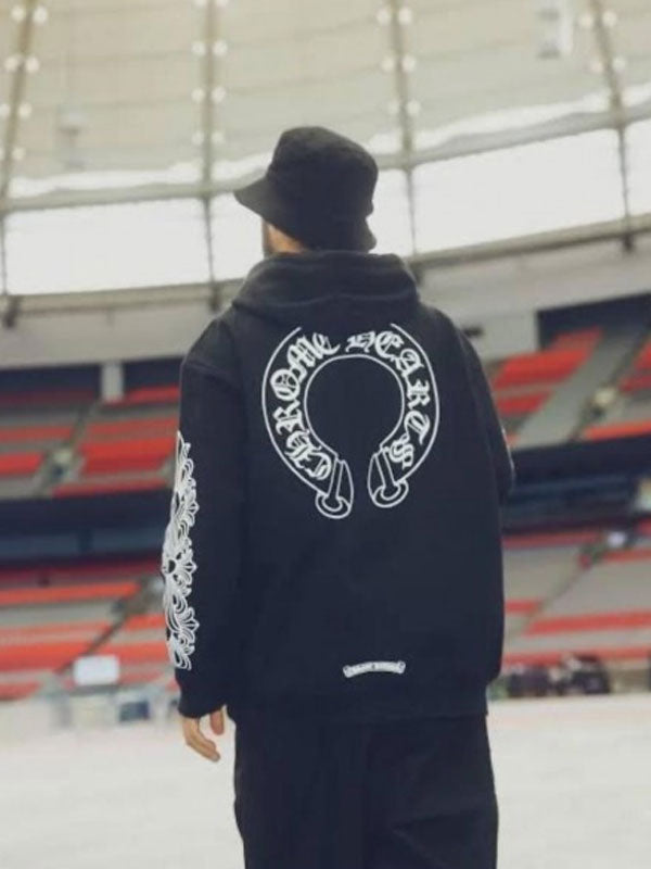 Americans Fashion Chrome Hearts Black Hoodie