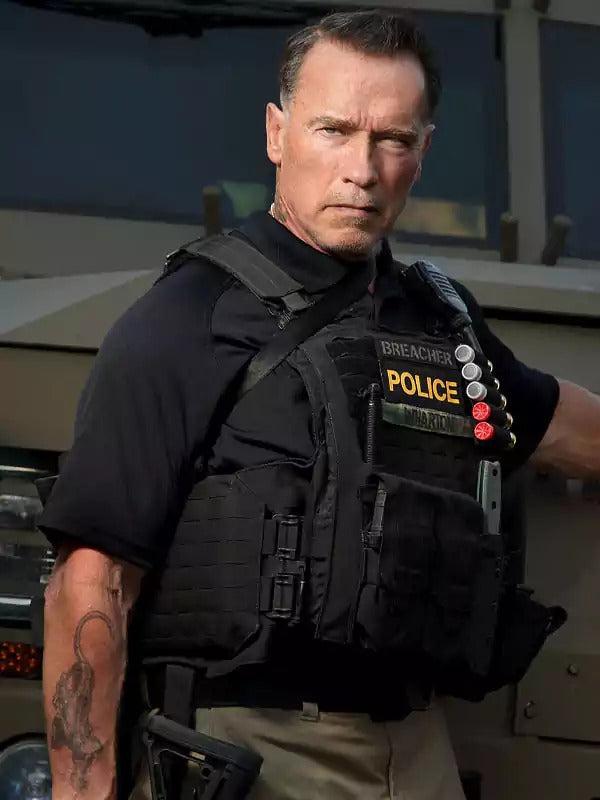 Americans Fashion Sabotage Arnold Schwarzenegger Black Vest