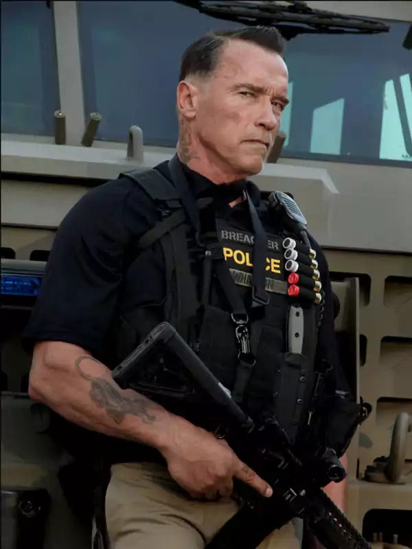 Americans Fashion Sabotage Arnold Schwarzenegger Black Vest