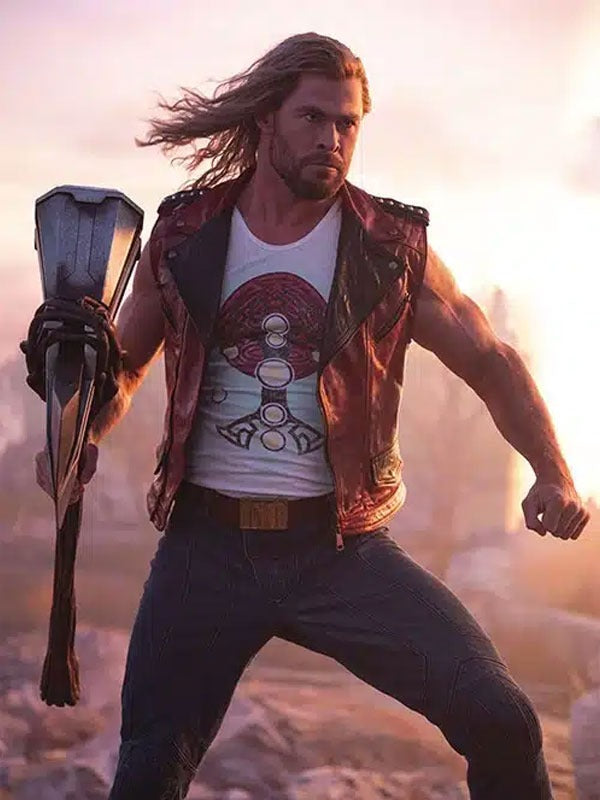 Americans Fashion Thor Love and Thunder Chris Hemsworth Red Vest