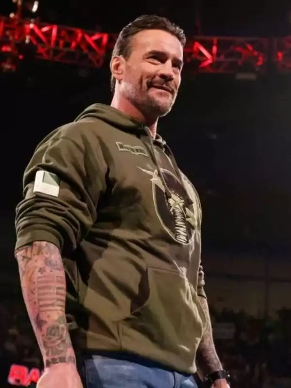Americans Fashion CM Punk Green Hoodie