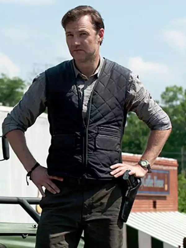 Americans Fashion Walking Dead David Morrissey Black Vest