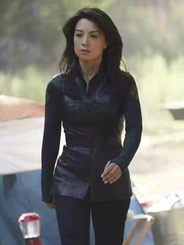 Americans Fashion Agents of Shield Ming-Na Wen Black Vest