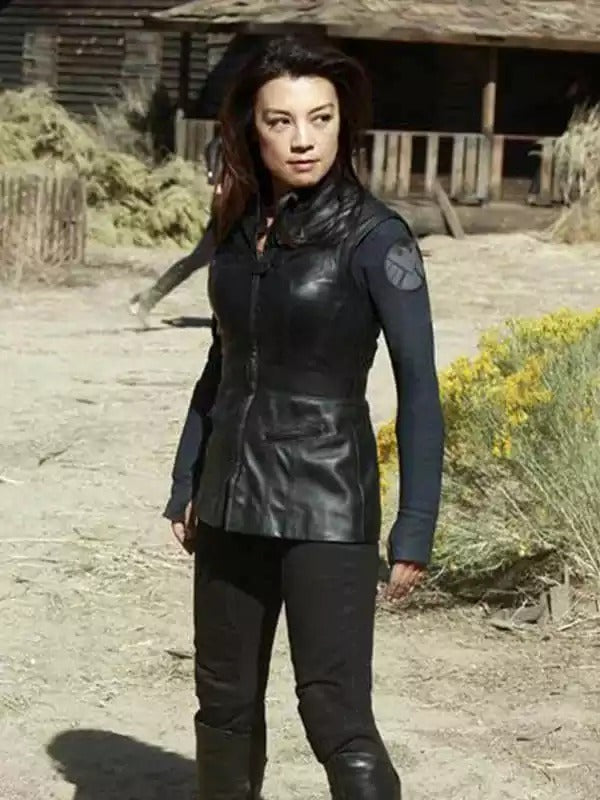 Americans Fashion Agents of Shield Ming-Na Wen Black Vest