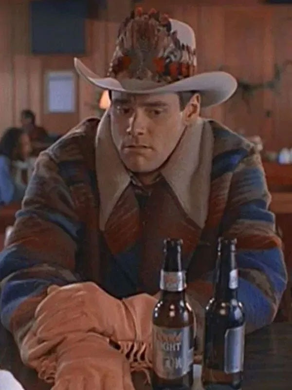 Americans Fashion Dumb And Dumber Lloyd Christmas Brown Coat