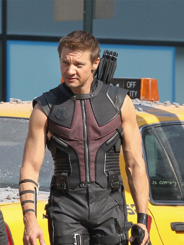 Americans Fashion Hawkeye Jeremy Renner Black Vest