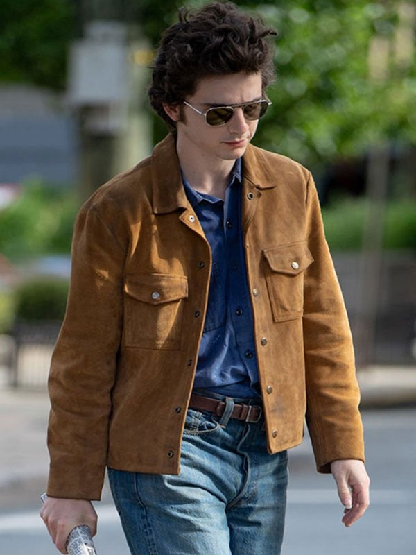 Americans Fashion A Complete Unknown Timothee Chalamet Brown Jacket