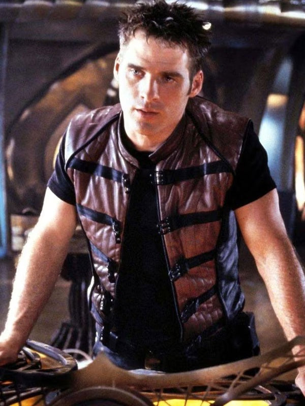 Americans Fashion Farscape Ben Browder Maroon Vest