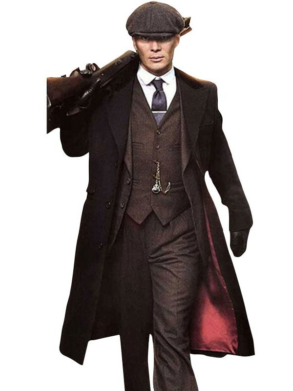 Americans Fashion Peaky Blinders Thomas Shelby Black Coat