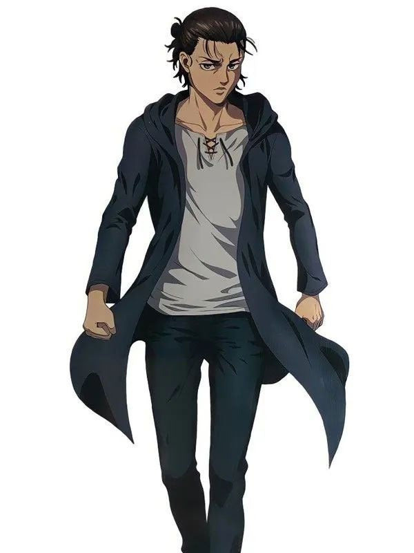 Americans Fashion Attack on Titan S03 Eren Jaeger Black Coat