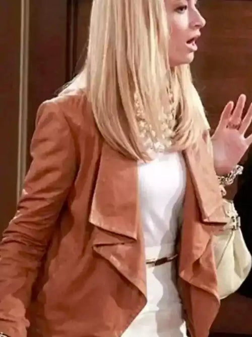 Americans Fashion 2 Broke Girls Beth Behrs Brown Jacket