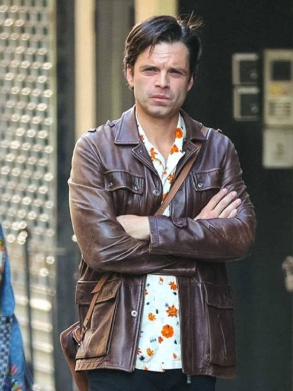 Americans Fashion A Different Man Sebastian Stan Brown Jacket