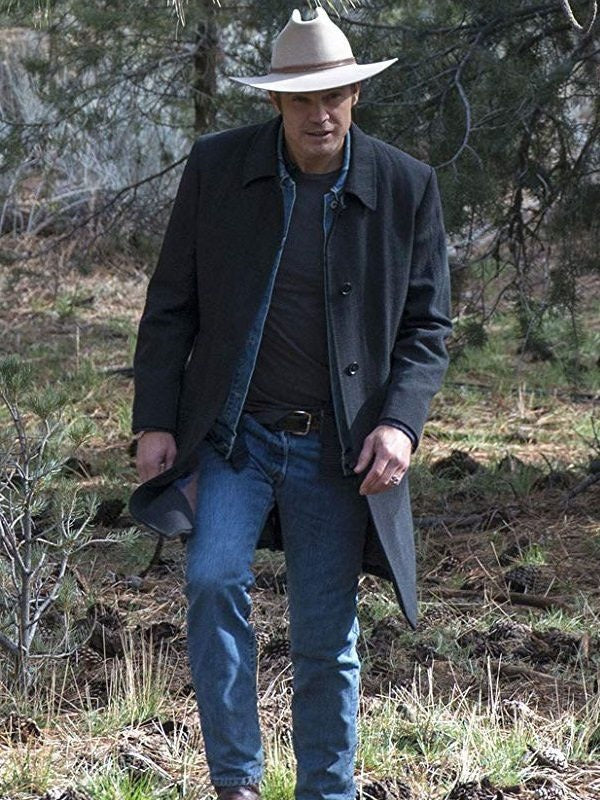 Americans Fashion Justified Timothy Olyphant Black Coat