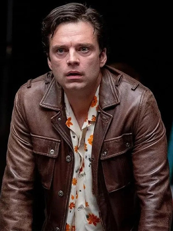 Americans Fashion A Different Man Sebastian Stan Brown Jacket