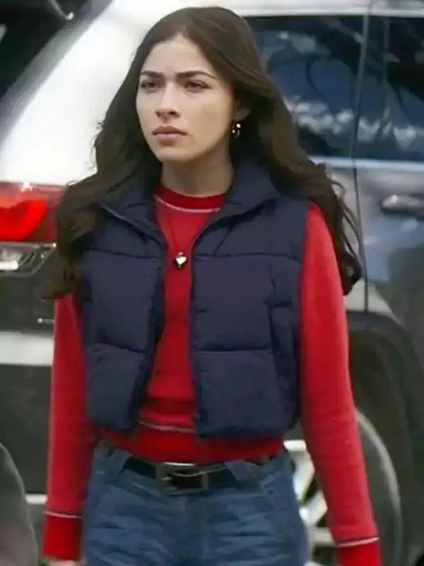 Americans Fashion Motorheads Melissa Collazo Blue Puffer Vest