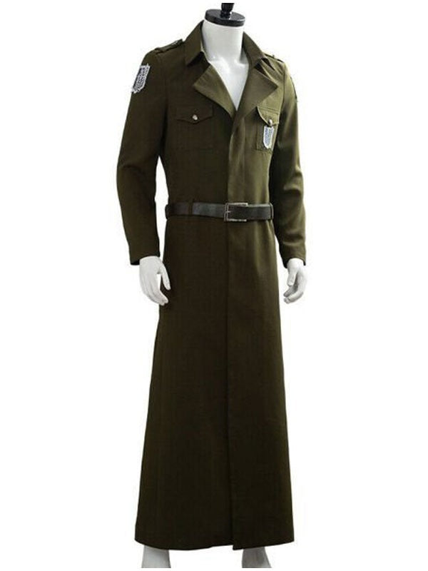 Americans Fashion Attack on Titan S03 Eren Jaeger Green Coat