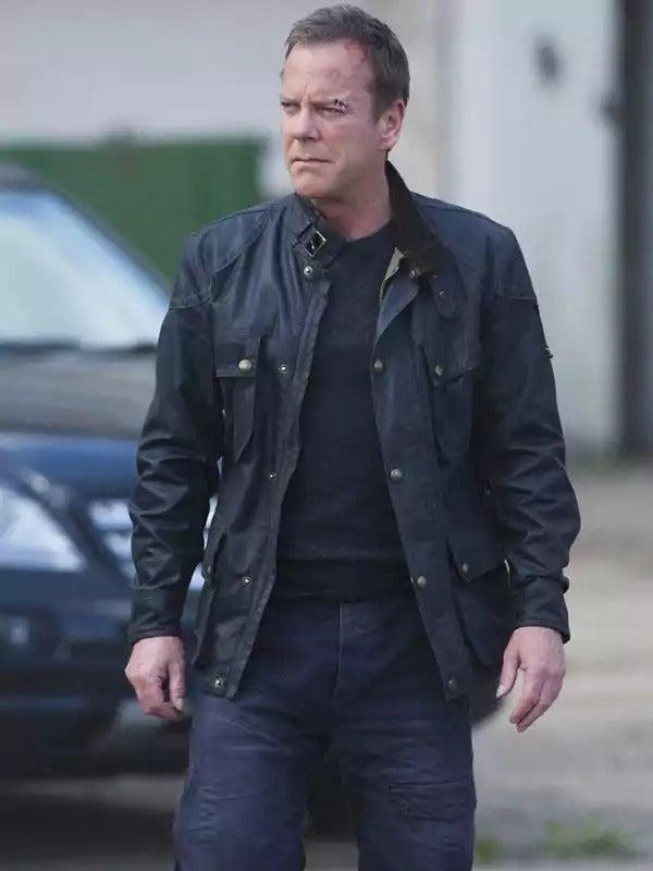 Americans Fashion 24 Live Another Day Kiefer Sutherland Black Jacket